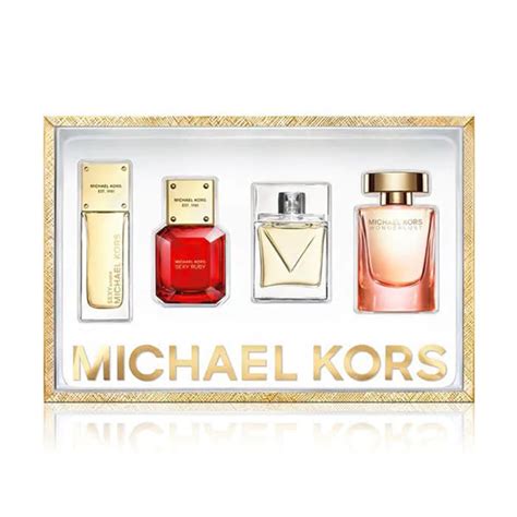 michael kors mini eau de parfum gift set|Michael Kors miniature perfume set.